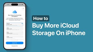How to buy more iCloud storage